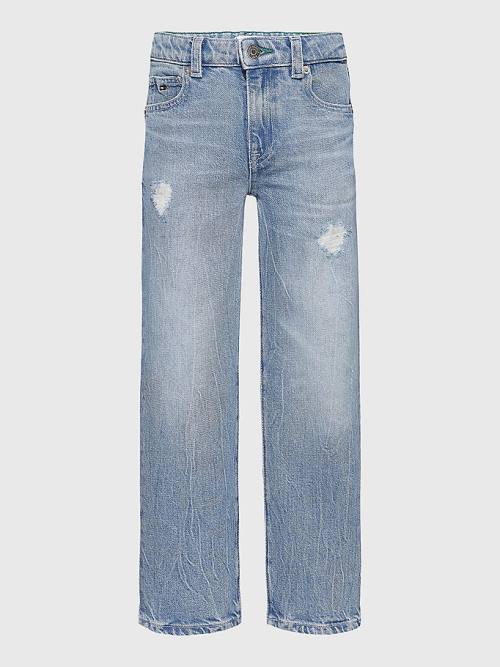 Tommy Hilfiger Girlfriend Faded Distressed Farmer Lány Denim | TH714EGF