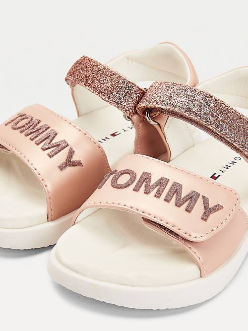 Tommy Hilfiger Glitter Szandál Lány Rózsaszín | TH842LJK