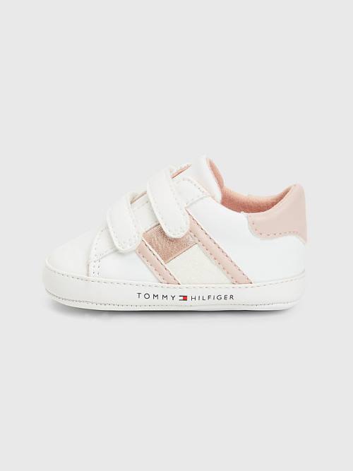 Tommy Hilfiger Glitter Tonal Flag Tornacipő Lány Fehér | TH602WAU