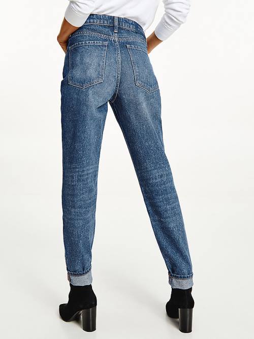 Tommy Hilfiger Gramercy High Rise Tapered Mom Farmer Női Denim | TH279TID