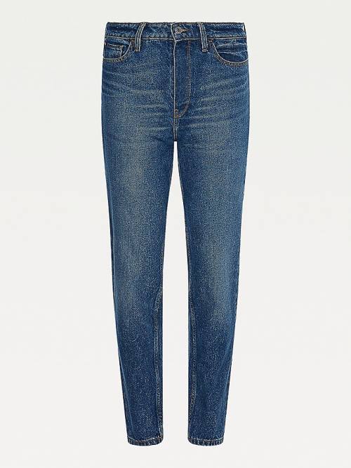 Tommy Hilfiger Gramercy High Rise Tapered Mom Farmer Női Denim | TH279TID