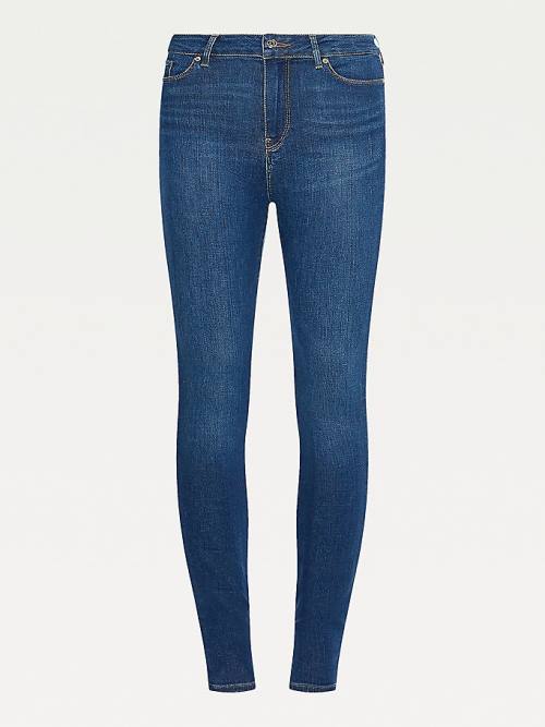 Tommy Hilfiger Harlem High Rise Super Skinny TH Flex Farmer Női Denim | TH503JBY