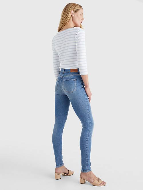 Tommy Hilfiger Harlem High Rise Super Skinny Farmer Női Denim | TH756PXH