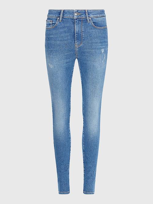 Tommy Hilfiger Harlem High Rise Super Skinny Farmer Női Denim | TH756PXH