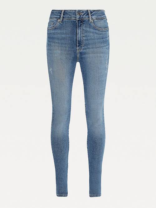 Tommy Hilfiger Harlem High Rise Super Skinny Farmer Női Denim | TH851TSB