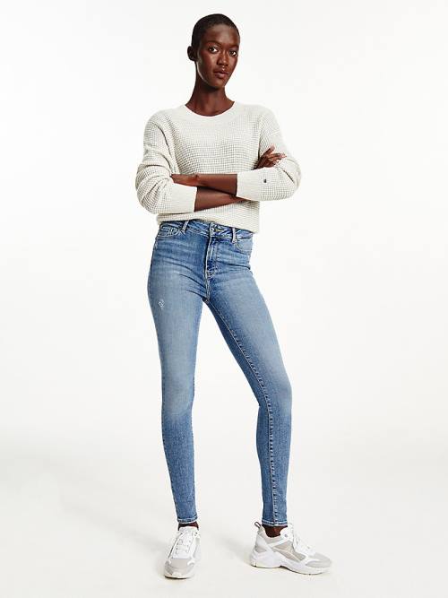 Tommy Hilfiger Harlem High Rise Super Skinny Farmer Női Denim | TH851TSB