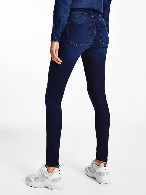 Tommy Hilfiger Harlem High Rise Super Skinny Seamless Farmer Női Denim | TH938QZE