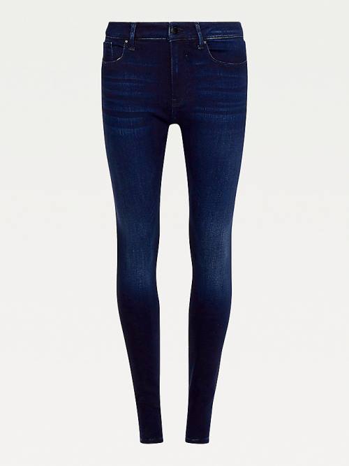 Tommy Hilfiger Harlem High Rise Super Skinny Seamless Farmer Női Denim | TH938QZE