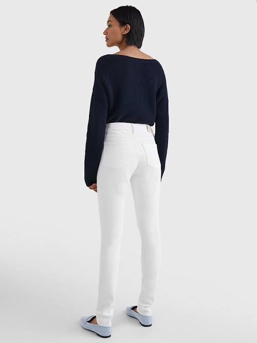 Tommy Hilfiger Harlem High Rise Super Skinny Farmer Női Fehér | TH956EHC