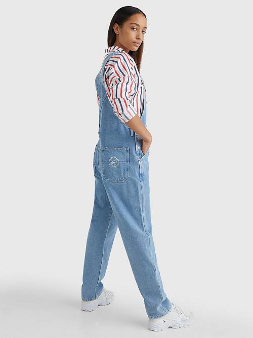 Tommy Hilfiger Hemp Denim Dungarees Farmer Női Denim | TH034UOR