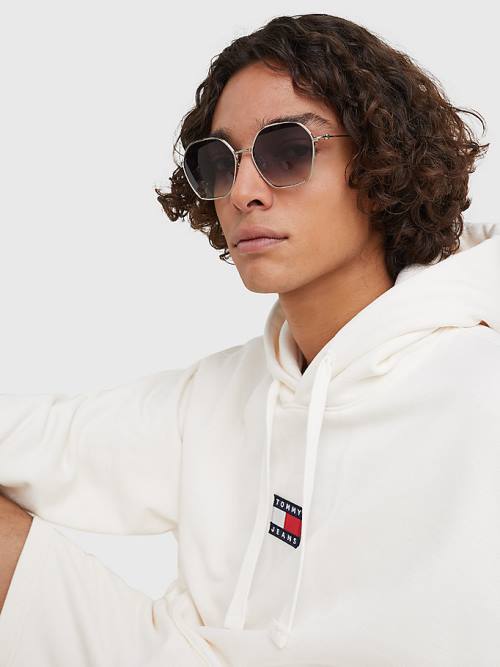 Tommy Hilfiger Hexagonal Lens Napszemüveg Női Szürke | TH071BAH