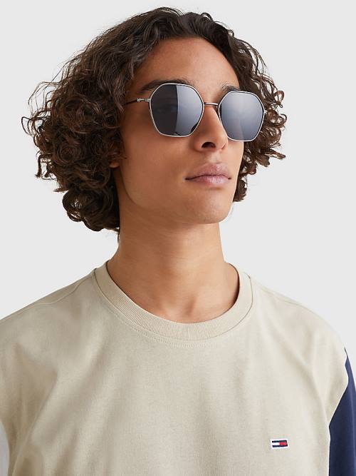 Tommy Hilfiger Hexagonal Lens Napszemüveg Női Szürke | TH624FSK