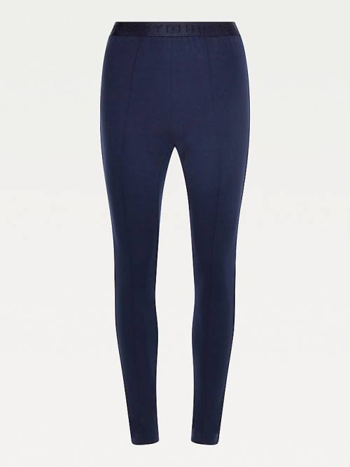 Tommy Hilfiger High Rise Full Length Leggings Női Kék | TH536OJD