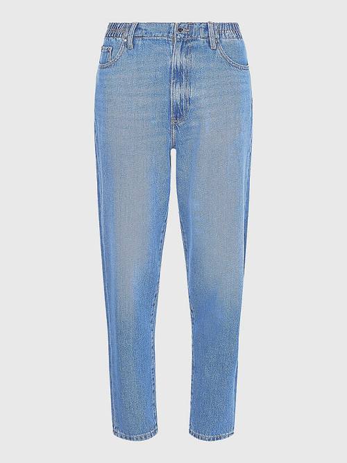 Tommy Hilfiger High Rise Relaxed Mom Tapered Elasticated Derekú Farmer Női Denim | TH546UVP