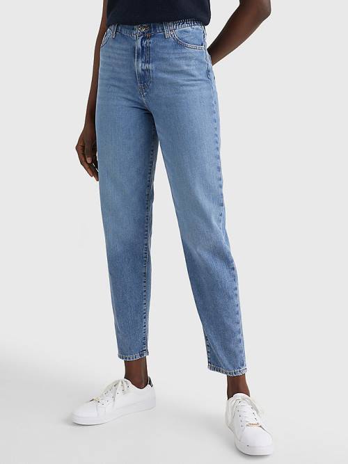 Tommy Hilfiger High Rise Relaxed Mom Tapered Elasticated Derekú Farmer Női Denim | TH546UVP