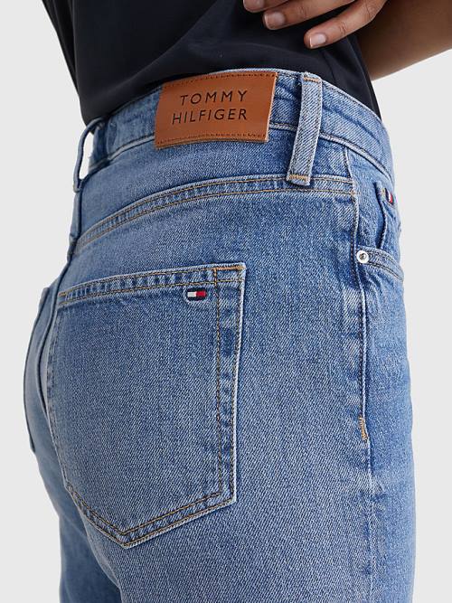 Tommy Hilfiger High Rise Slim Faded Farmer Női Denim | TH306NZQ