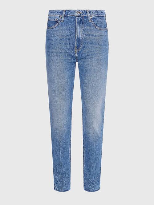 Tommy Hilfiger High Rise Slim Faded Farmer Női Denim | TH306NZQ