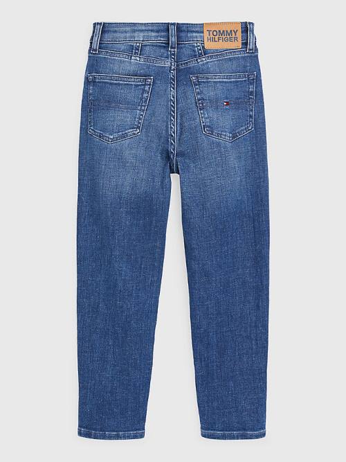 Tommy Hilfiger High Rise Tapered Farmer Lány Denim | TH259VAL