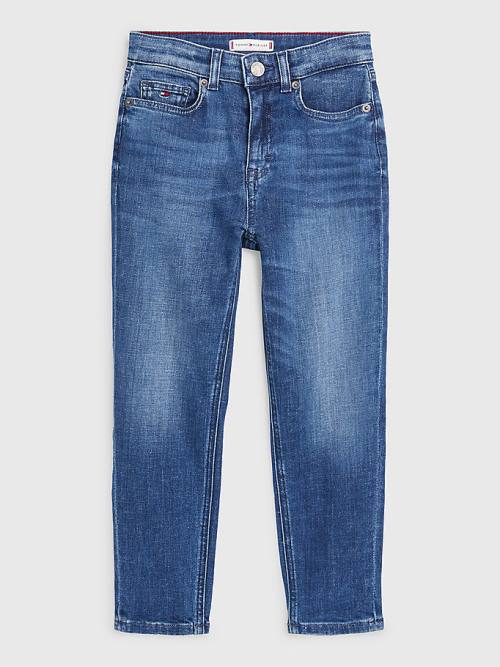 Tommy Hilfiger High Rise Tapered Farmer Lány Denim | TH259VAL