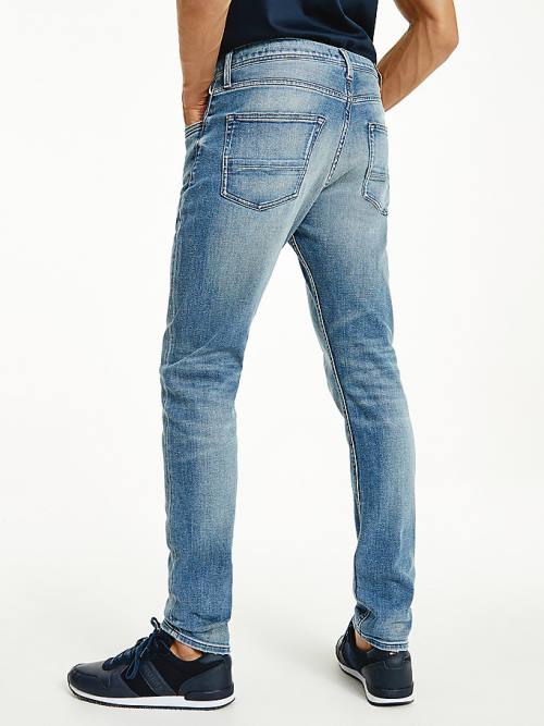 Tommy Hilfiger Houston Tapered Faded Farmer Férfi Denim | TH239GJA