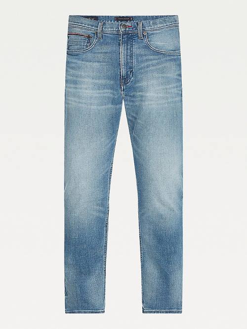 Tommy Hilfiger Houston Tapered Faded Farmer Férfi Denim | TH239GJA