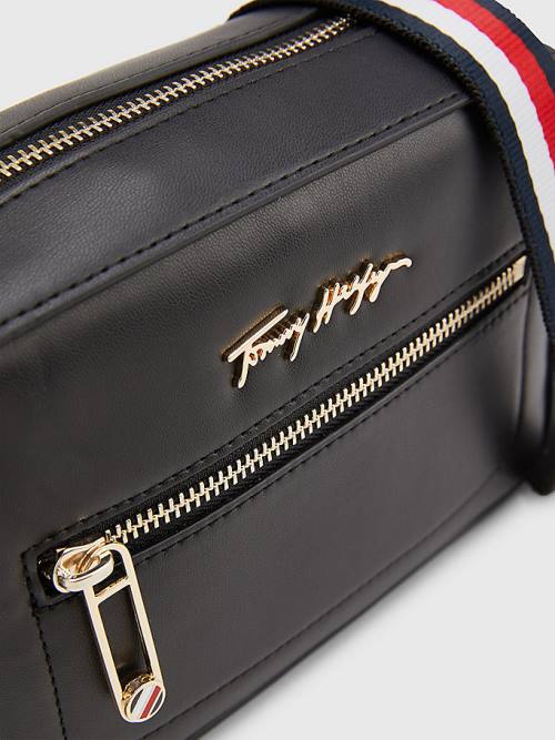 Tommy Hilfiger Iconic Camera Táska Női Fekete | TH283SNF