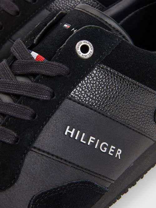 Tommy Hilfiger Iconic Csipke-Up Tornacipő Férfi Fekete | TH485XGC