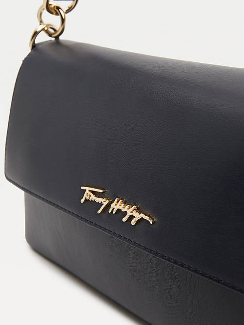 Tommy Hilfiger Iconic Shoulder Táska Női Kék | TH218DKM