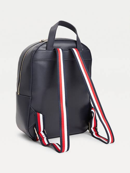 Tommy Hilfiger Iconic Signature Backpack Táska Női Kék | TH542LEC