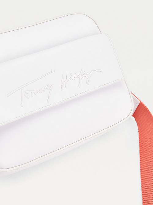 Tommy Hilfiger Iconic Signature Logo Camera Táska Női Fehér | TH184GKM