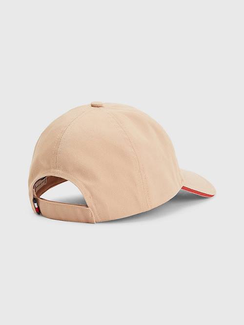 Tommy Hilfiger Iconic Signature Logo Cap Kalap Női Bézs | TH384EMB