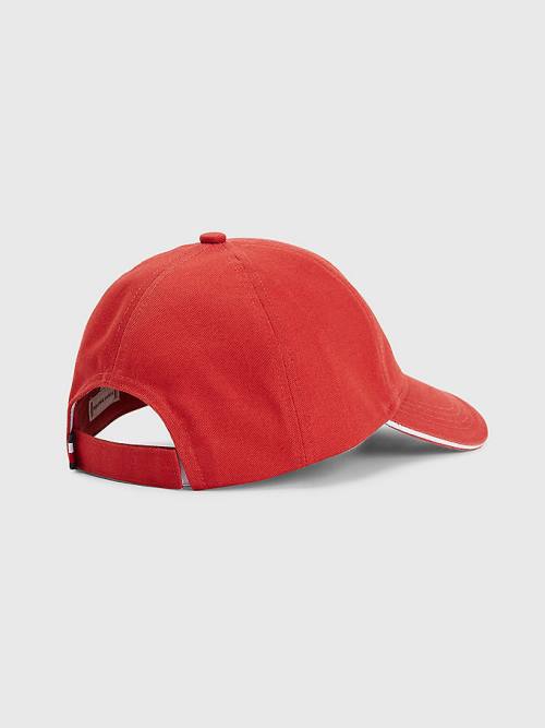 Tommy Hilfiger Iconic Signature Logo Cap Kalap Női Piros | TH421MQL