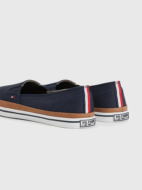 Tommy Hilfiger Iconic Slip-On Tornacipő Női Kék | TH314VYC