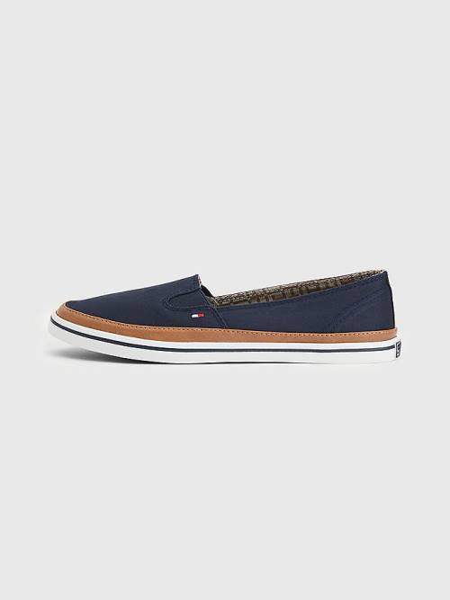 Tommy Hilfiger Iconic Slip-On Tornacipő Női Kék | TH314VYC