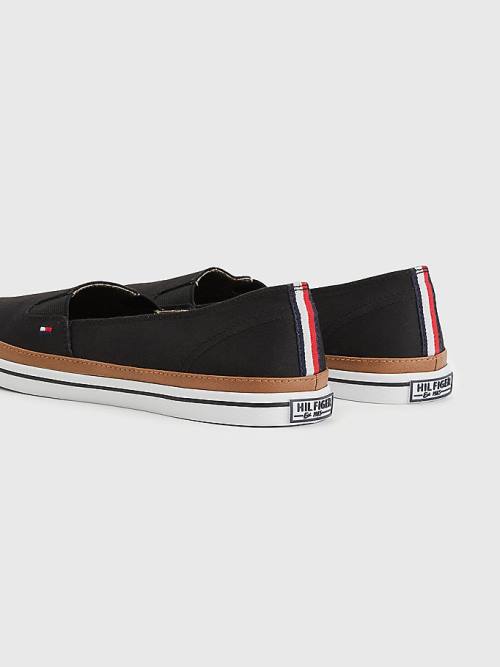 Tommy Hilfiger Iconic Slip-On Tornacipő Női Fekete | TH328RLB