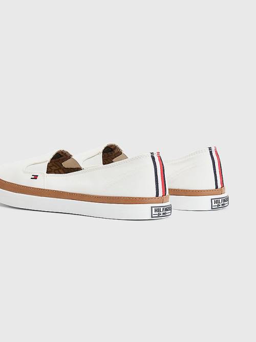 Tommy Hilfiger Iconic Slip-On Tornacipő Női Fehér | TH567LTE