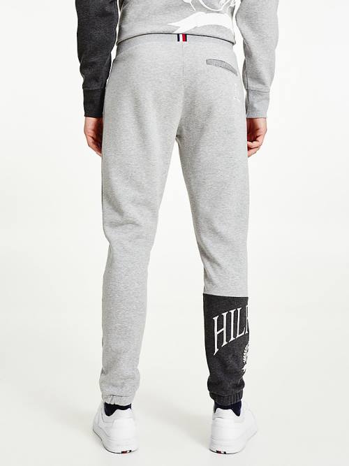 Tommy Hilfiger Icons Colour-Blocked Crest Joggers Nadrág Férfi Szürke | TH251BQG