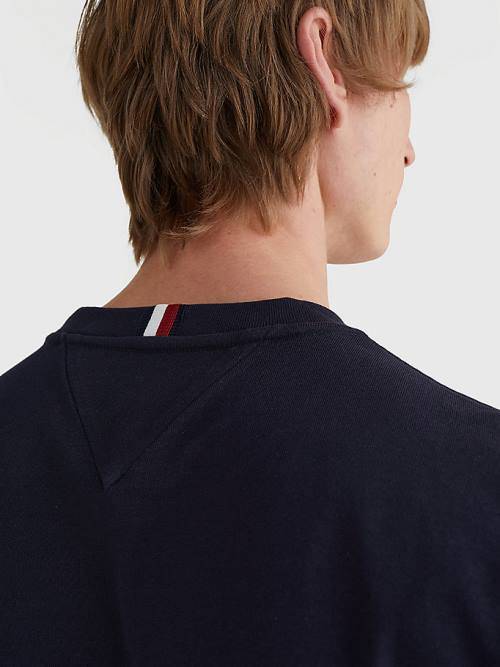 Tommy Hilfiger Icons Crest Póló Férfi Kék | TH395NGH