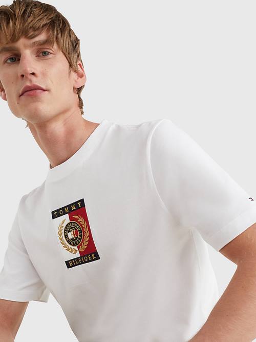 Tommy Hilfiger Icons Logo Póló Férfi Fehér | TH987CQU