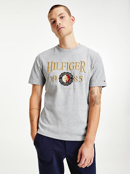 Tommy Hilfiger Icons Relaxed Fit Póló Férfi Szürke | TH386ZMO