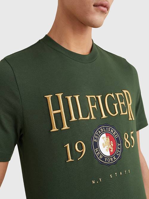 Tommy Hilfiger Icons Relaxed Fit Póló Férfi Zöld | TH590OPQ