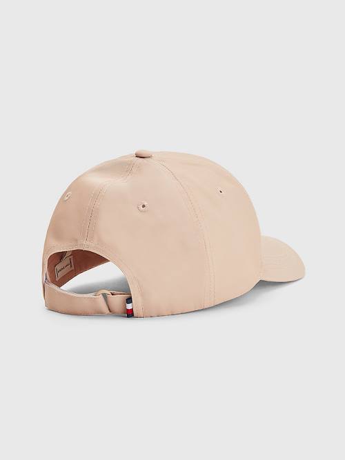 Tommy Hilfiger Interlock Plaque Cap Kalap Női Bézs | TH483XBQ