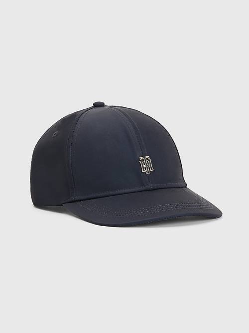 Tommy Hilfiger Interlock Plaque Cap Kalap Női Kék | TH930PDN