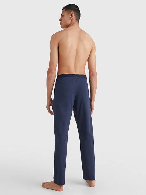 Tommy Hilfiger Jersey Loungewear Pants Pizsama Férfi Kék | TH841JFN