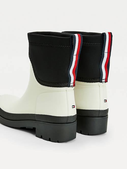 Tommy Hilfiger Klipsz Chelsea Rain Bakancs Női Fehér | TH896UGE