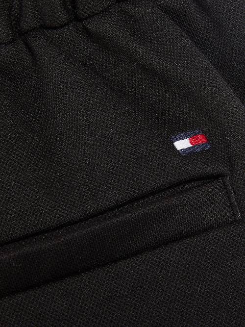 Tommy Hilfiger Kényelem Jersey Pique Chinos Nadrág Fiú Fekete | TH834RPM