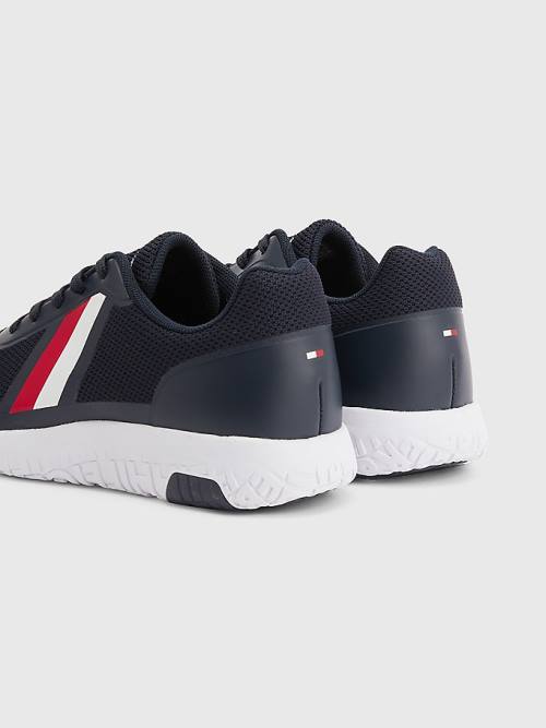 Tommy Hilfiger Könnyű Knit Tornacipő Férfi Kék | TH835GUV