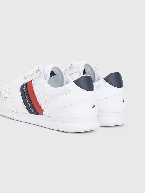 Tommy Hilfiger Könnyű Perforated Bőr Tornacipő Női Piros | TH457TBM