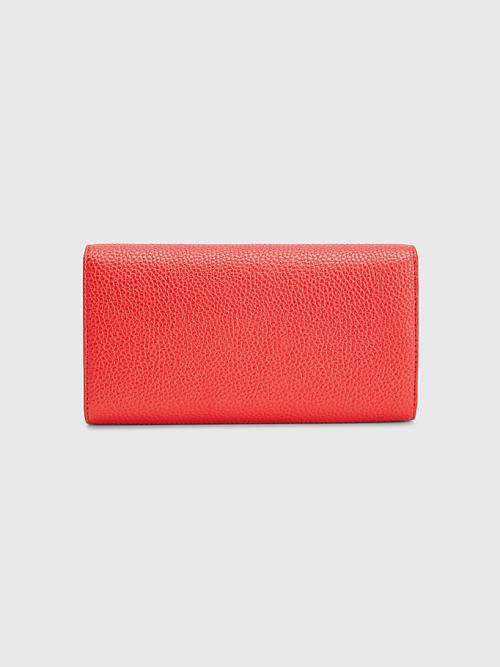 Tommy Hilfiger Large Flap Pénztárca Női Piros | TH528QYD