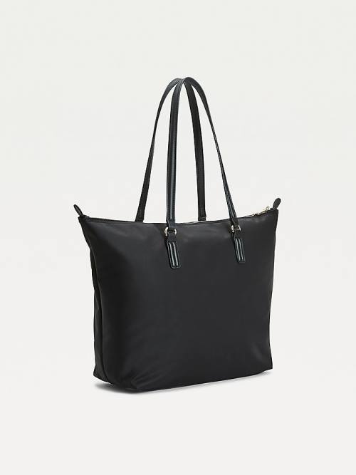 Tommy Hilfiger Large Recycled Tote Táska Női Fekete | TH831QCJ